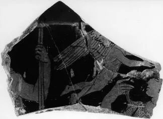 CUP (?), FRAGMENT (ATHENIAN, RED-FIGURE)