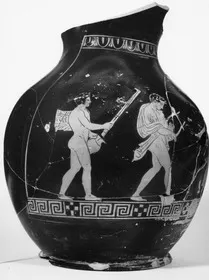 CHOUS, FRAGMENT (ATHENIAN, RED-FIGURE)