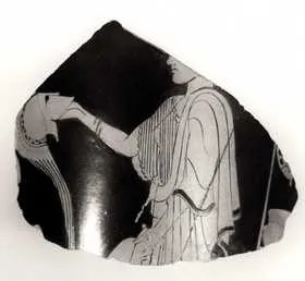LEKYTHOS, FRAGMENT (ATHENIAN, RED-FIGURE)