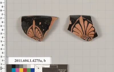 Terracotta rim fragments of kylikes (drinking cups)