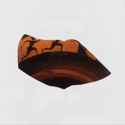 Fragment of a kylix: band-cup (drinking cup)