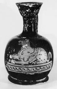 LEKYTHOS, SQUAT (ATHENIAN, RED-FIGURE)