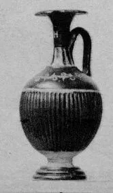 LEKYTHOS (SOUTH ITALIAN, GNATHIAN, BLACK GLAZE)