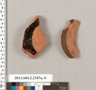 Terracotta fragments of a lekythos (oil flask)