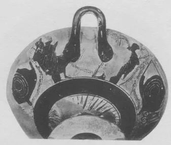 CUP, FRAGMENT (ATHENIAN, BLACK-FIGURE)