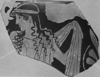 SKYPHOS, FRAGMENT (ATHENIAN, RED-FIGURE)