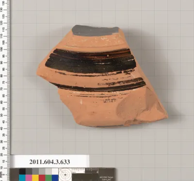 Terracotta fragment of a column-krater (bowl for mixing wine and water)