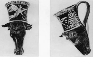 FIGURE VASE (SOUTH ITALIAN, APULIAN, RED-FIGURE)
