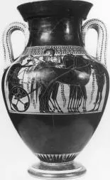 AMPHORA, BELLY, TYPE A (ATHENIAN, BLACK-FIGURE)