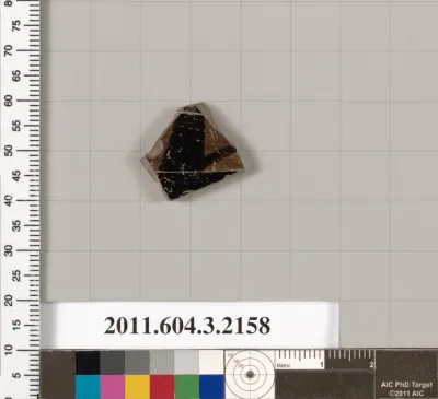 Terracotta fragment of a kylix (drinking cup)