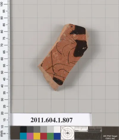 Terracotta fragment of a kylix (drinking cup)