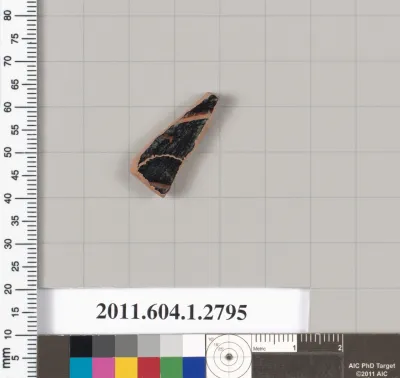 Terracotta fragment of a kylix (drinking cup)