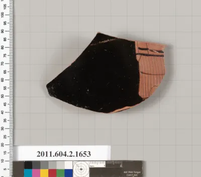 Terracotta fragment of a skyphos (deep drinking cup)