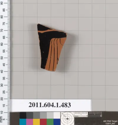 Terracotta fragment of a kylix (drinking cup)