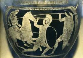 KRATER, COLUMN (ATHENIAN, RED-FIGURE)