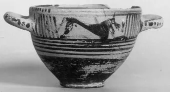 SKYPHOS (PROTOATTIC, SILHOUETTE)