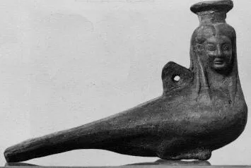 FIGURE VASE (EAST GREEK, PLASTIC)