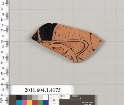 Terracotta fragment of a kylix (drinking cup)
