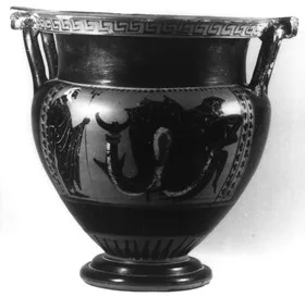 KRATER, COLUMN (ATHENIAN, BLACK-FIGURE)