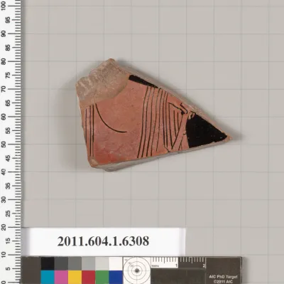 Terracotta fragment of a kylix (drinking cup)