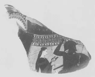 AMPHORA, BELLY, TYPE A, FRAGMENT (ATHENIAN, BLACK-FIGURE)