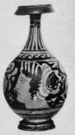 BOTTLE (SOUTH ITALIAN, APULIAN, RED-FIGURE)