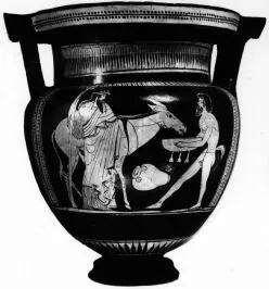 KRATER, COLUMN (ATHENIAN, RED-FIGURE)