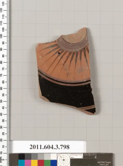Terracotta fragment of a lid
