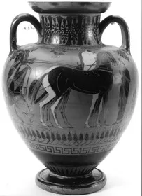 AMPHORA, NECK (ATHENIAN, BLACK-FIGURE)
