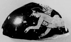 LEKYTHOS, SQUAT, FRAGMENT (ATHENIAN, RED-FIGURE)