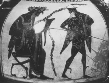 AMPHORA, NECK (ATHENIAN, BLACK-FIGURE)