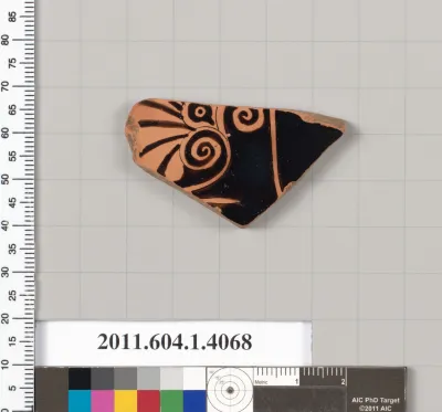 Terracotta fragment of a kylix (drinking cup)