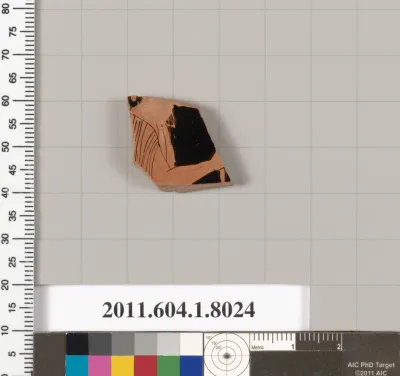 Terracotta fragment of a kylix (drinking cup)