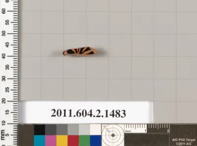 Terracotta fragment of a skyphos (deep drinking cup)