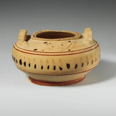 Terracotta pyxis (box)