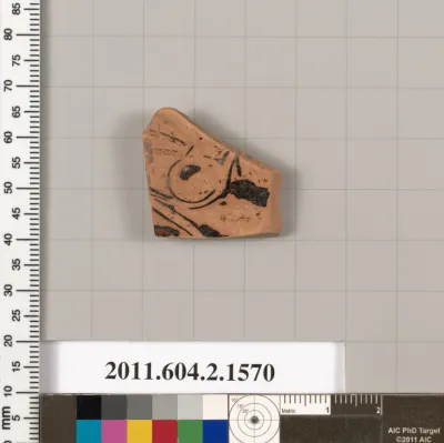 Terracotta fragment of a skyphos (deep drinking cup)