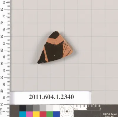 Terracotta fragment of a kylix (drinking cup)