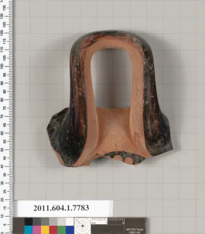 Terracotta fragment of a kylix (drinking cup)