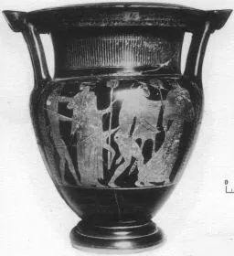 KRATER, COLUMN (ATHENIAN, RED-FIGURE)
