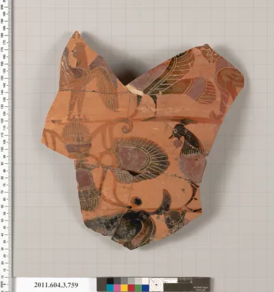 Terracotta fragment of a neck-amphora (jar)