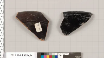 Terracotta rim fragments of kylikes (drinking cups)