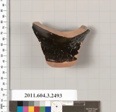 Terracotta fragment of a kylix (drinking cup)