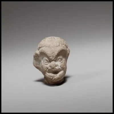 Head of a comic figurine
