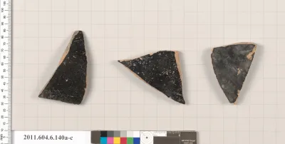 Terracotta fragments of open shapes