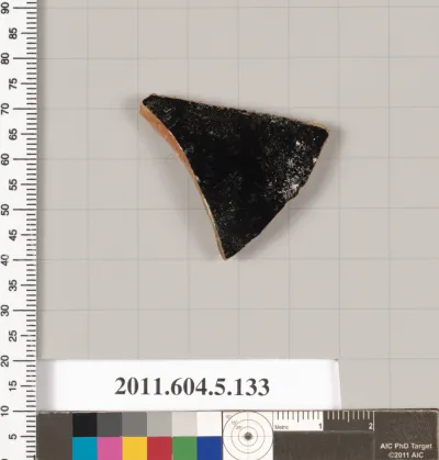 Terracotta fragment of a kylix (drinking cup)