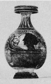 BOTTLE (SOUTH ITALIAN, GNATHIAN, BLACK GLAZE)