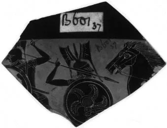 CUP, FRAGMENT (ATHENIAN, BLACK-FIGURE)