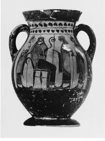AMPHORA, BELLY, TYPE B (ATHENIAN, BLACK-FIGURE)
