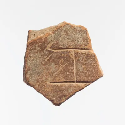 Fragment of a terracotta architectural tile