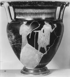 KRATER, COLUMN (ATHENIAN, RED-FIGURE)